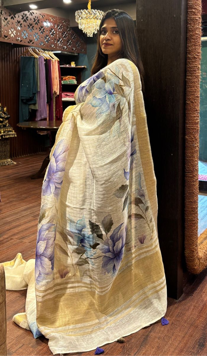 LINEN SAREE 27052510