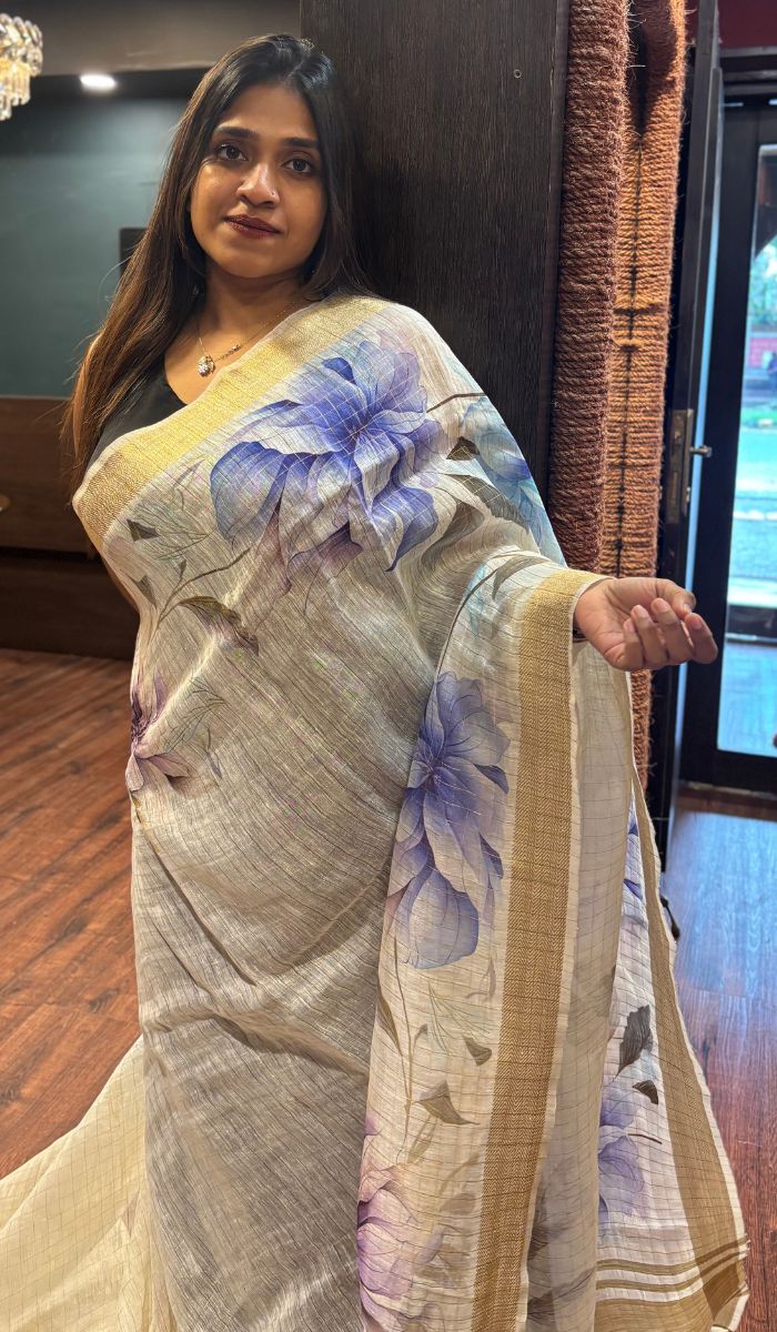 LINEN SAREE 27052510
