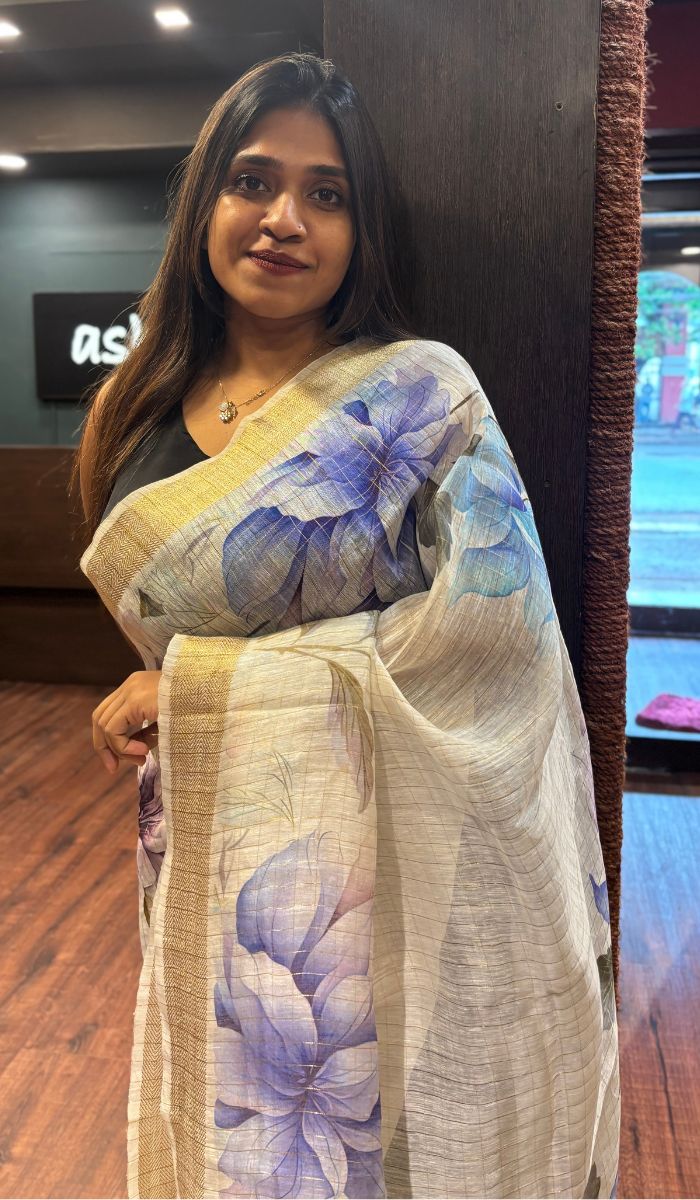 LINEN SAREE 27052510
