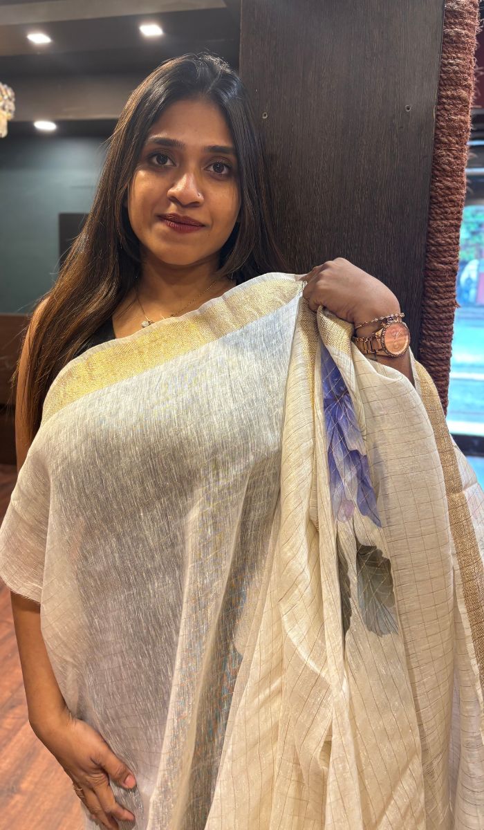 LINEN SAREE 27052510