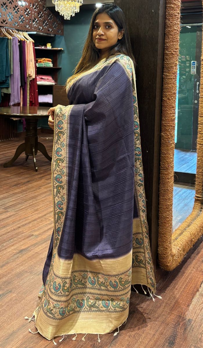 SEMI TUSSAR SAREE 13052533