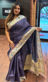 SEMI TUSSAR SAREE 13052533