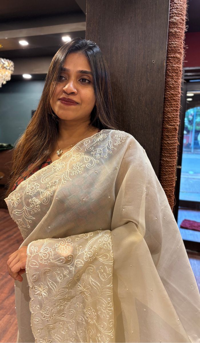 ORGANZA SAREE 25012536
