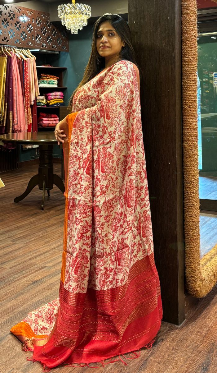 MUNGA TUSSAR SAREE 06072527