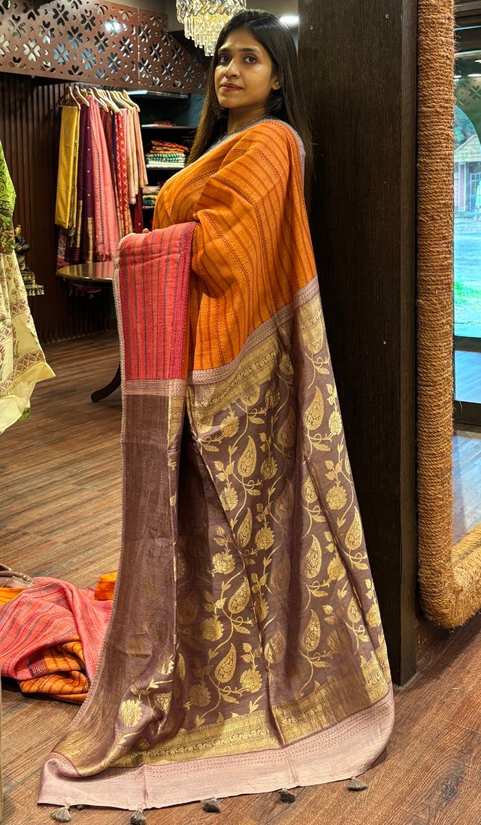 DESI TUSSAR SAREE 07072521