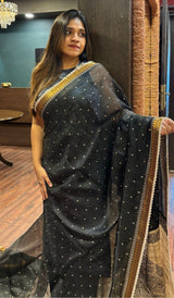 ORGANZA SAREE 07072529