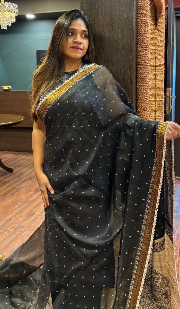 ORGANZA SAREE 07072529