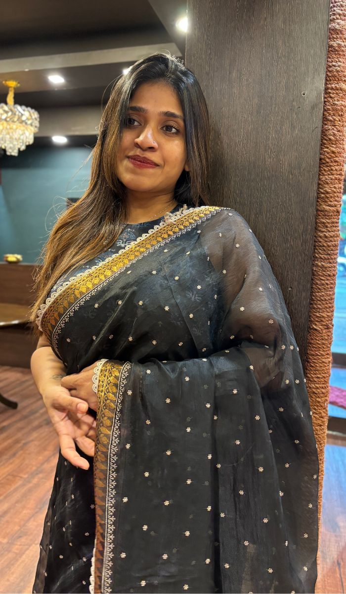 ORGANZA SAREE 07072529