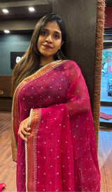 ORGANZA SAREE 07072528