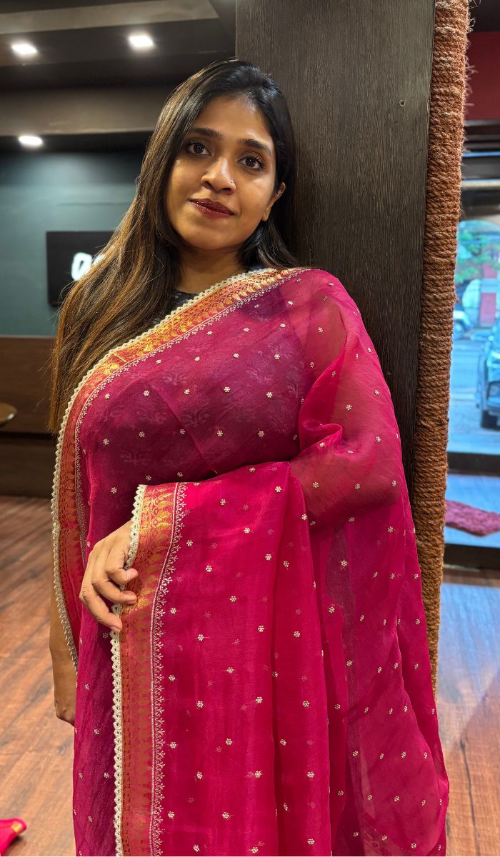 ORGANZA SAREE 07072528