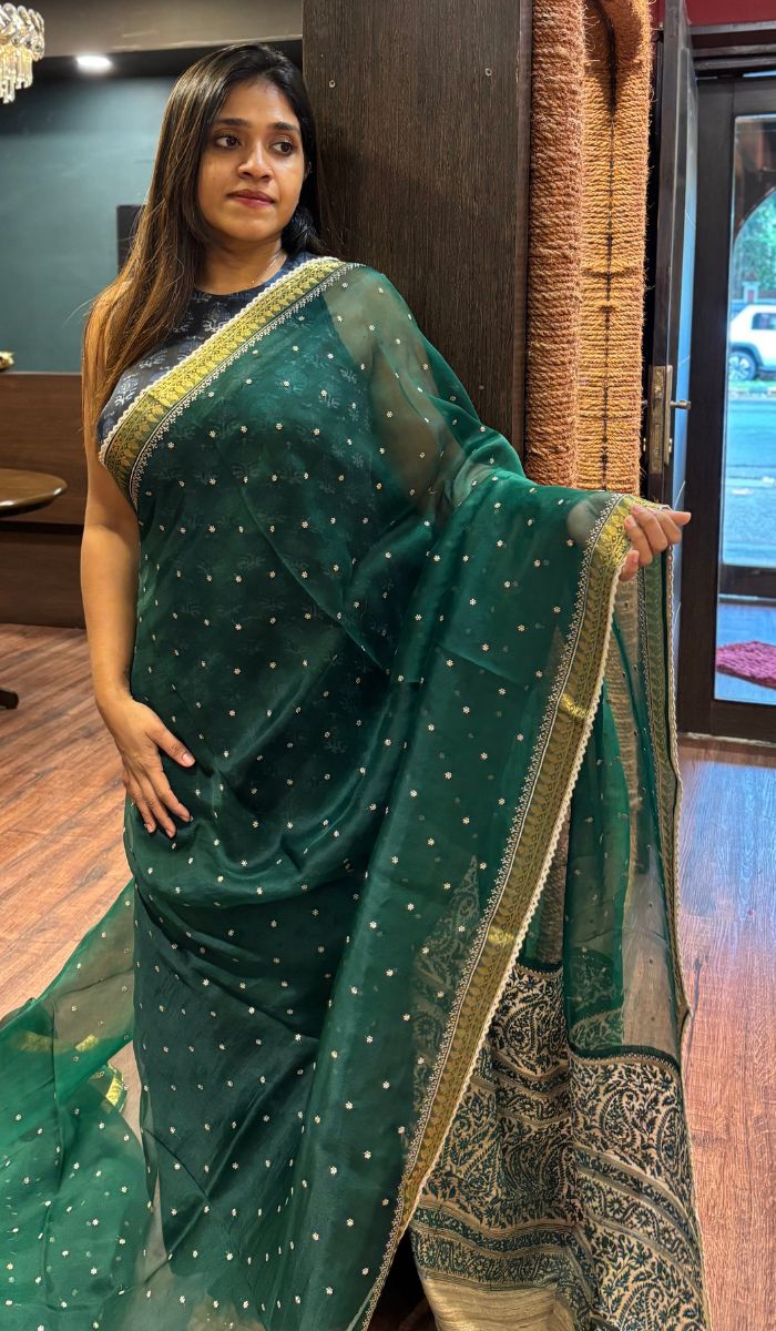 ORGANZA SAREE 07072530
