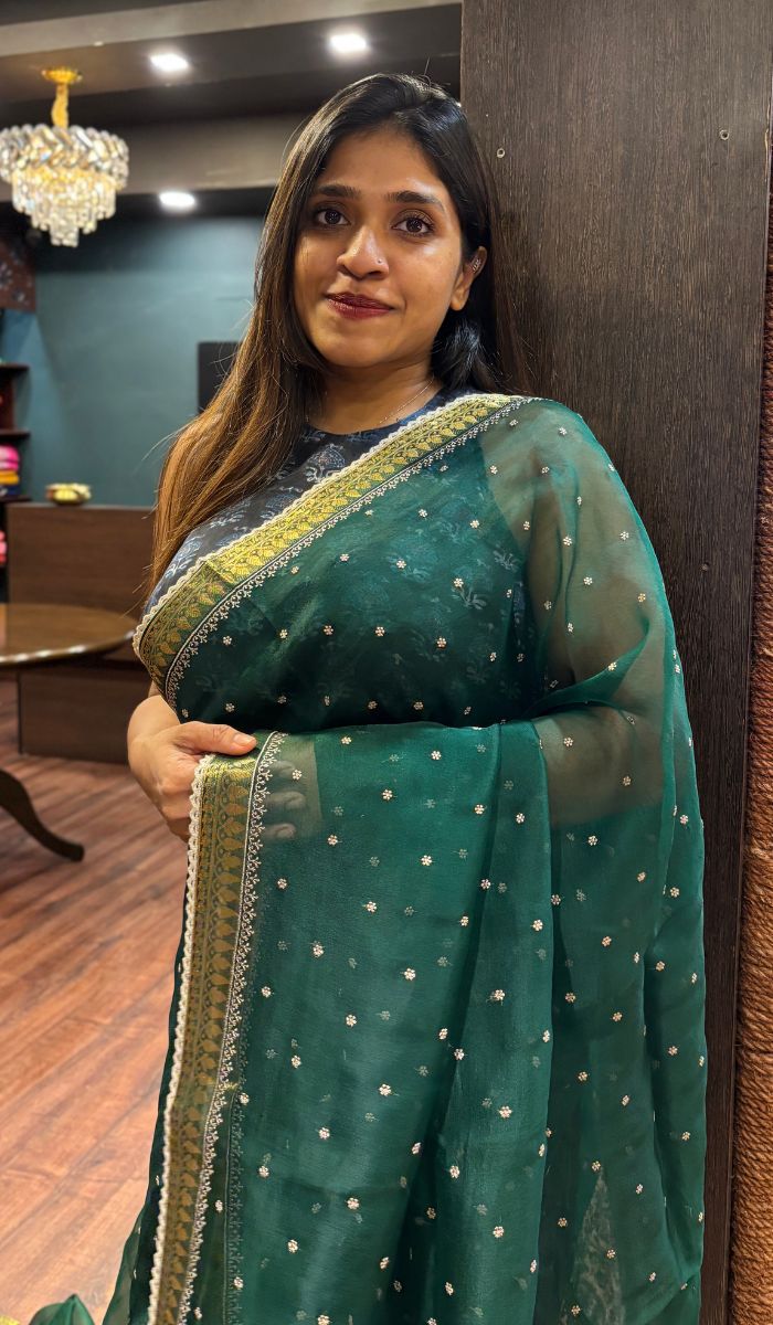 ORGANZA SAREE 07072530