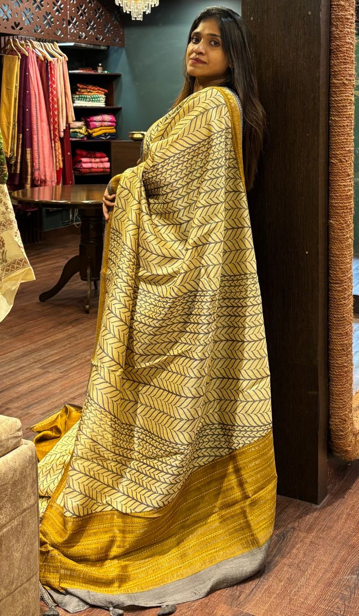 DESI TUSSAR SAREE 07072513