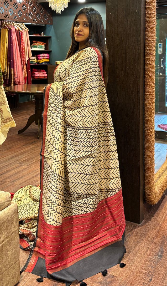 DESI TUSSAR SAREE 07072512