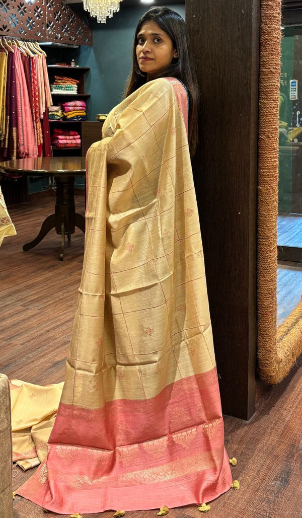 DESI TUSSAR SAREE 0707251