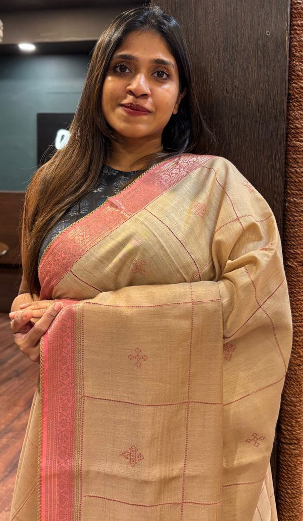 DESI TUSSAR SAREE 0707251
