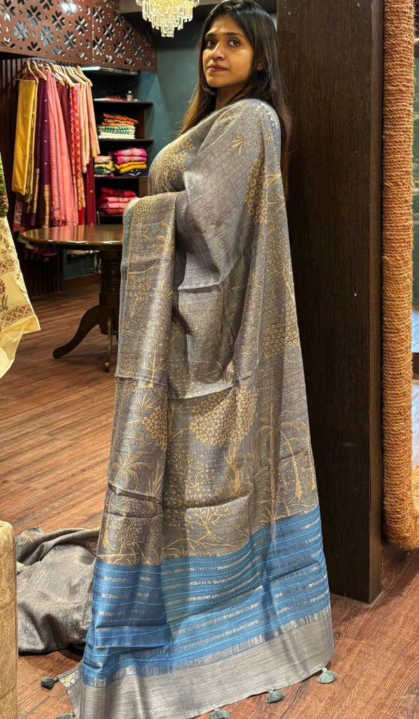 DESI TUSSAR SAREE 0707257