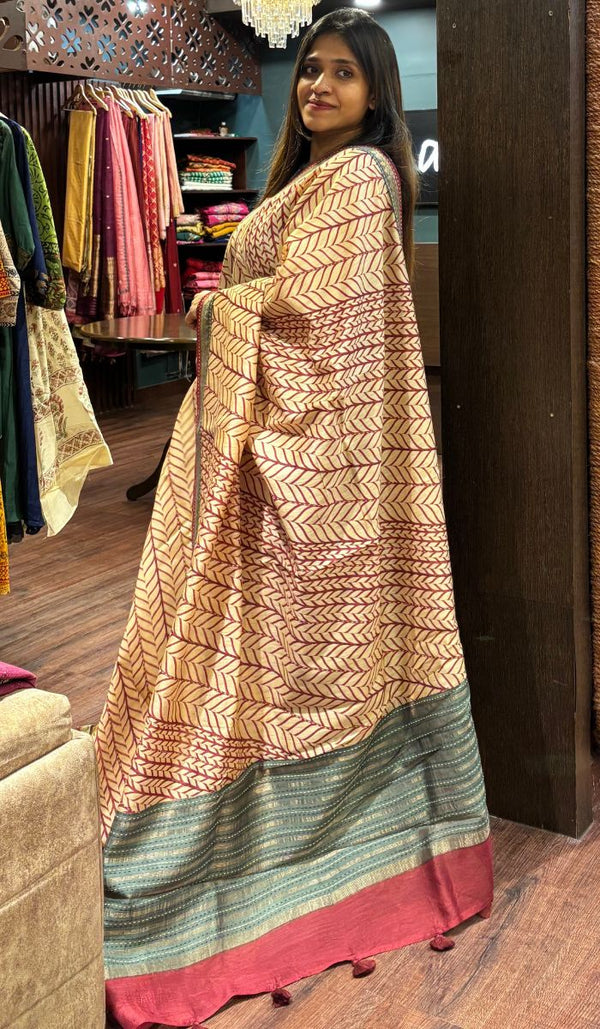 DESI TUSSAR SAREE 0707258