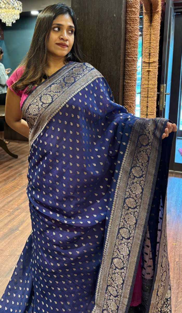 VISCOSE GEORGETTE SAREE 1307251