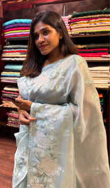 ORGANZA SAREE 10072532
