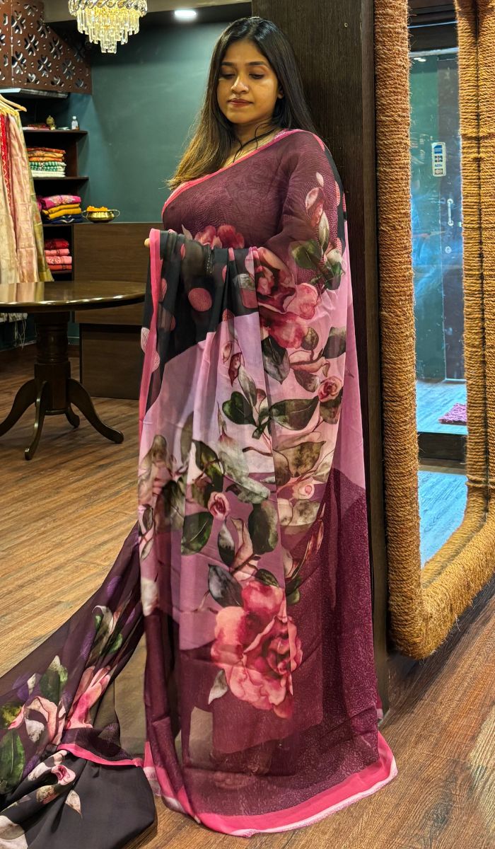 CHIFFON SAREE 10072521