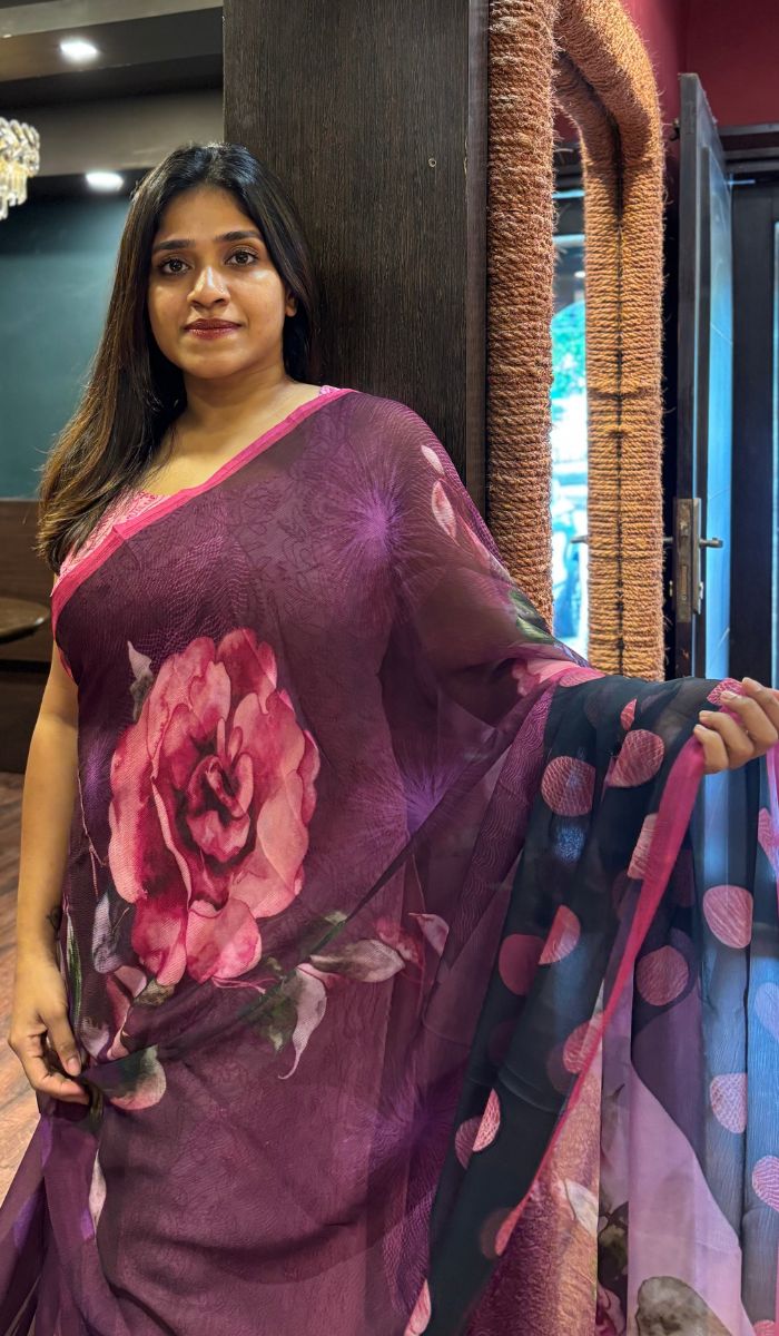 CHIFFON SAREE 10072521
