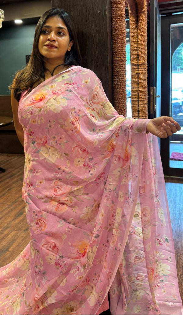 CHIFFON SAREE 10072522