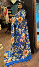 PRINTED GEORGETTE SAREE 1207257