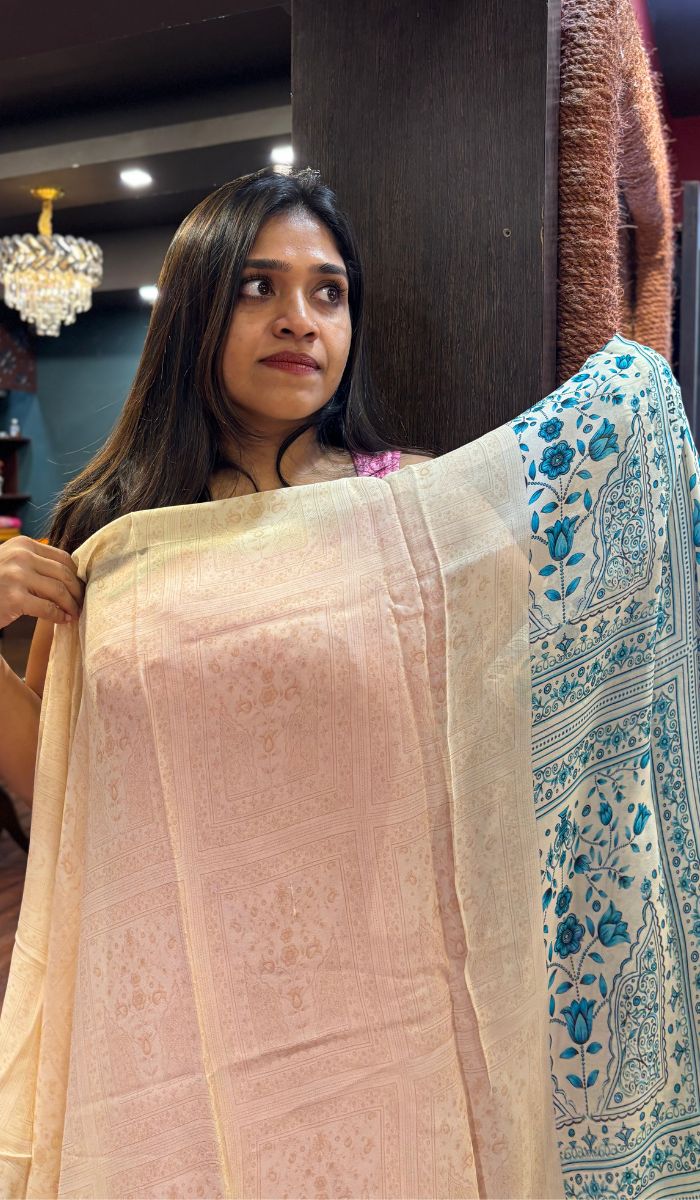PRINTED GEORGETTE SAREE 1207253