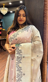 SEMI LINEN SAREE 11072529