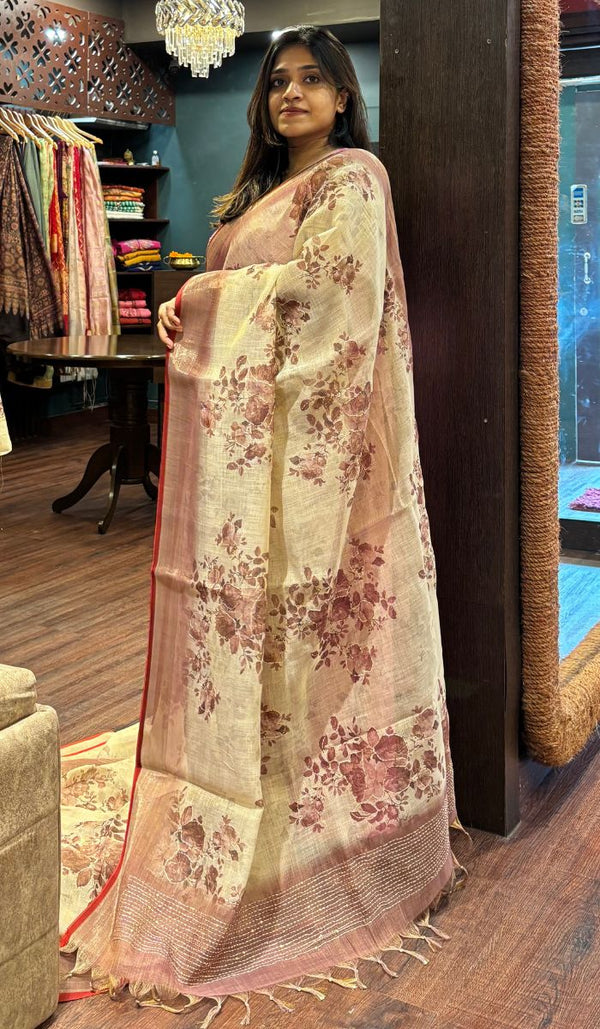 LINEN SAREE 11072552