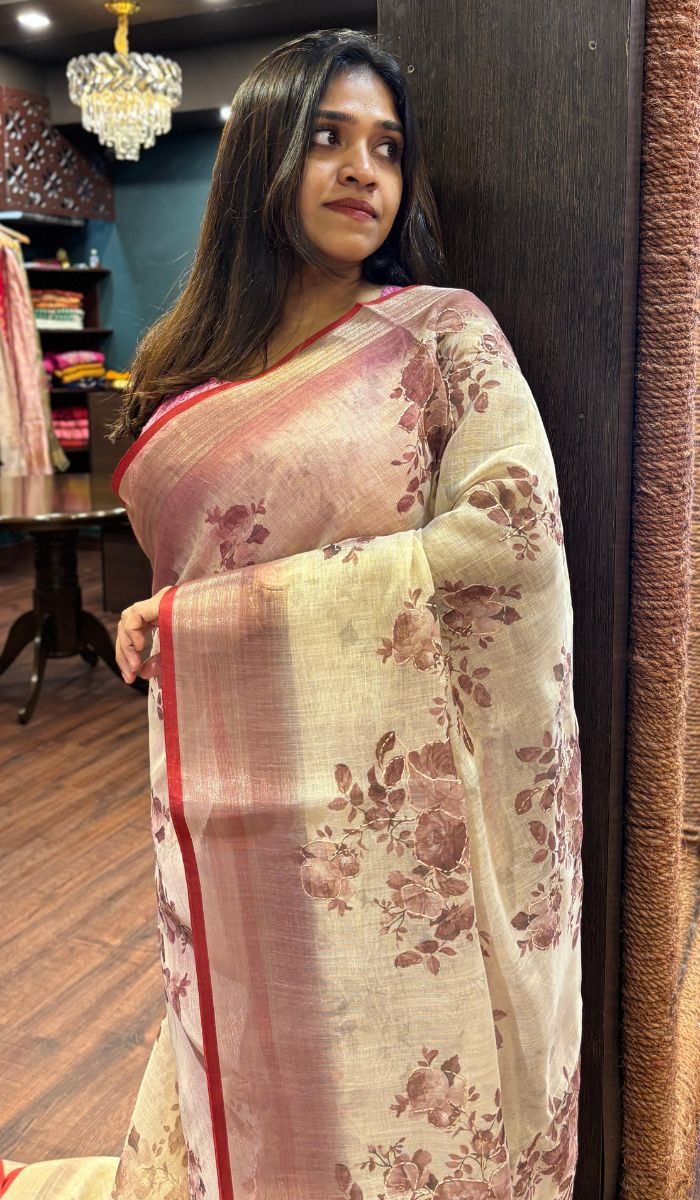 LINEN SAREE 11072552