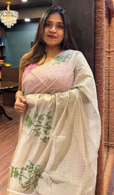 SEMI LINEN SAREE 11072533