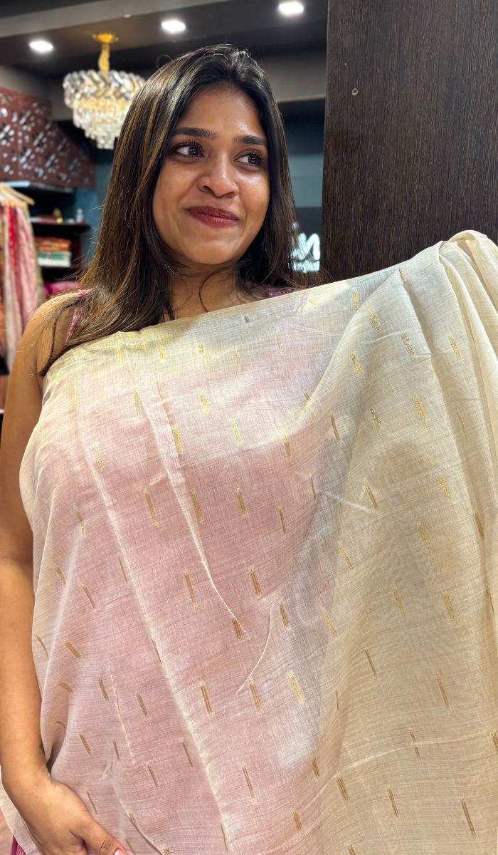 SEMI LINEN SAREE 11072530