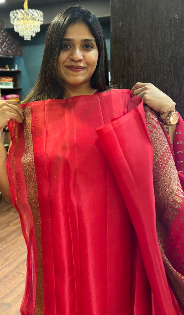 ORGANZA SAREE 13072520