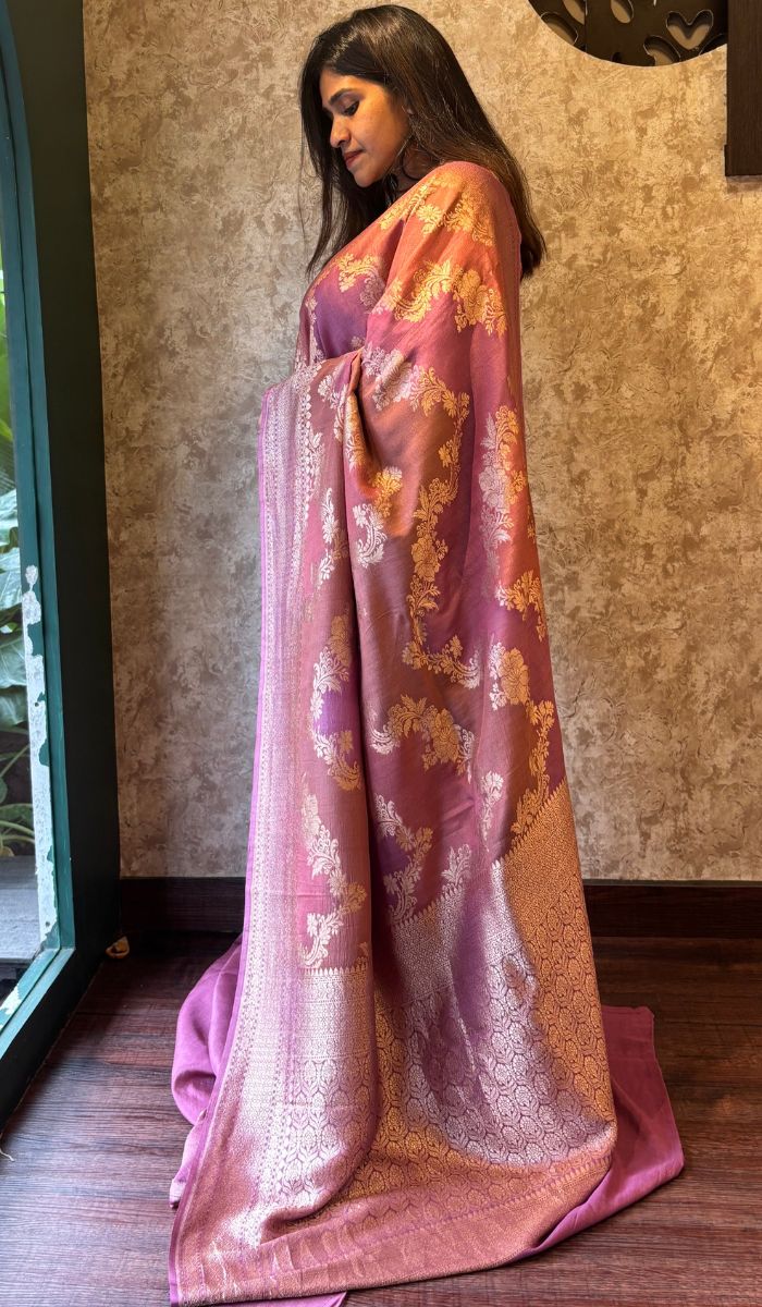 TUSSAR GEORGETTE SAREE 1607253