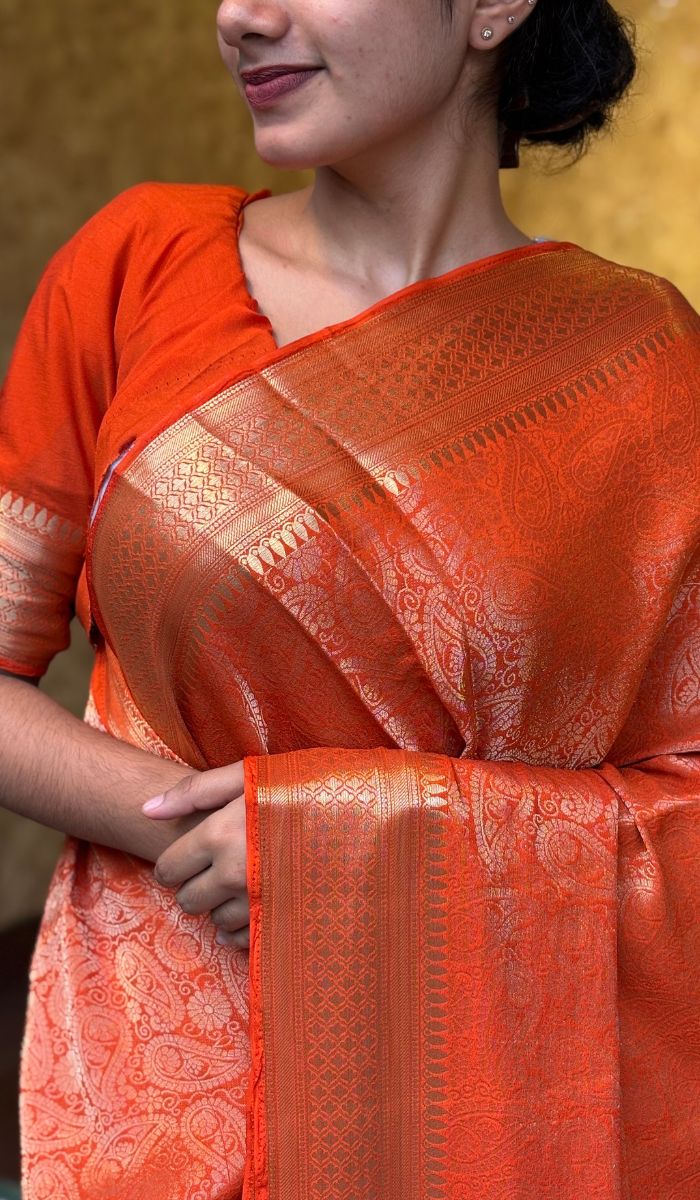 SEMI CREPE SAREE 16072574