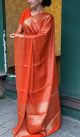 SEMI CREPE SAREE 16072574
