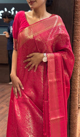SEMI CREPE SAREE 16072576