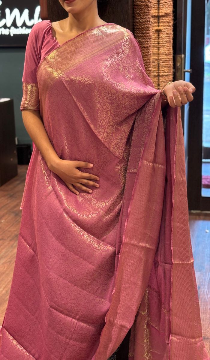 SEMI CREPE SAREE 16072569