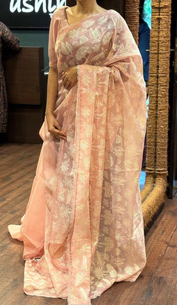 ORGANZA SAREE 12072532