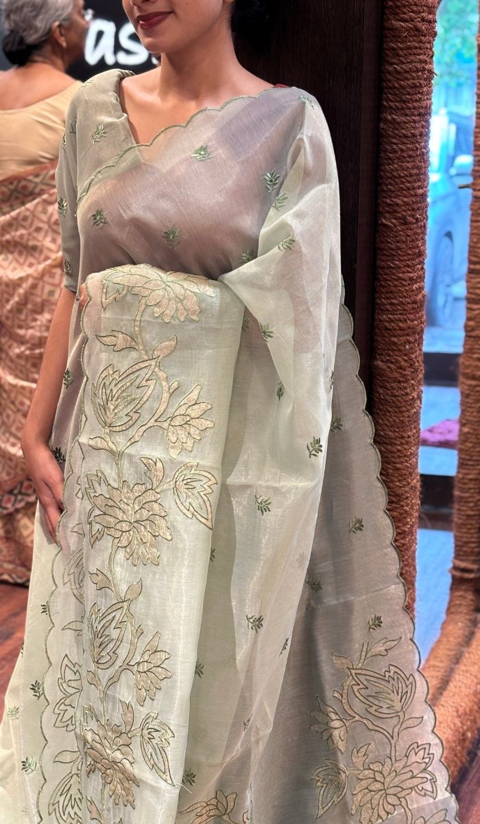 SEMI TISSUE SAREE 04052535