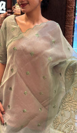SEMI TISSUE SAREE 04052535