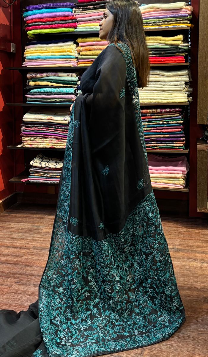 ORGANZA SAREE 14072510