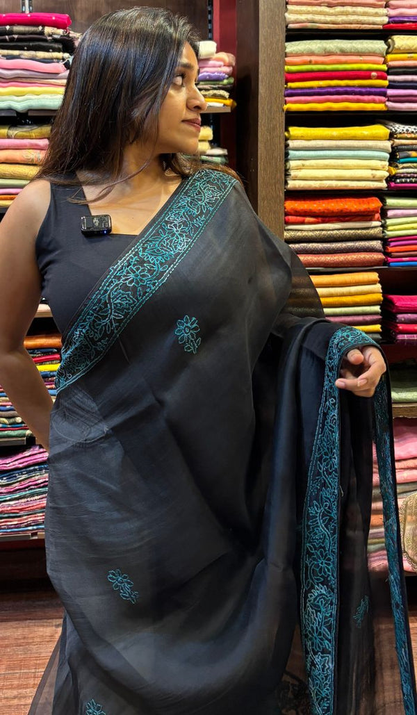 ORGANZA SAREE 14072510