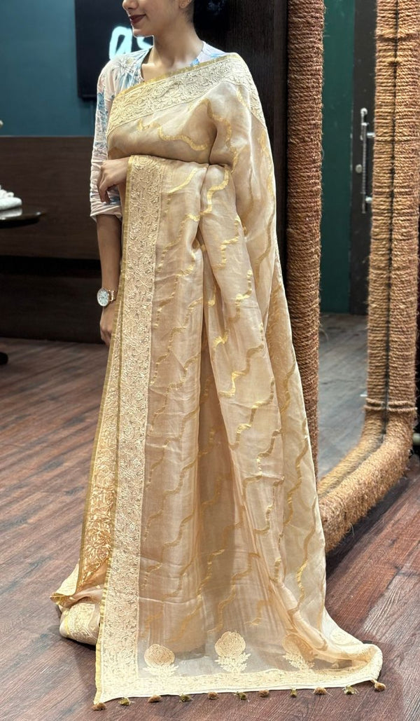 ORGANZA SAREE 10072529
