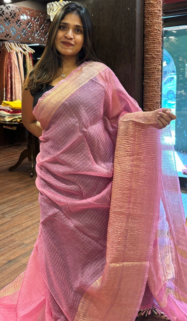 CRUSHED ORGANZA SAREE 2703245