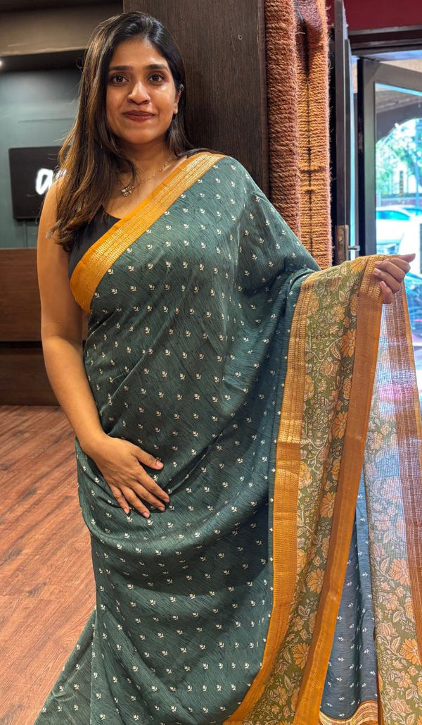 SEMI RAW SILK SAREE 2507253