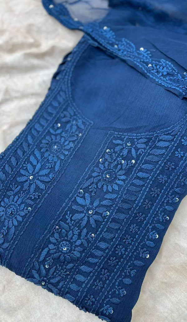 CHIKANKARI UNSTITCHED SALWAR 2305251