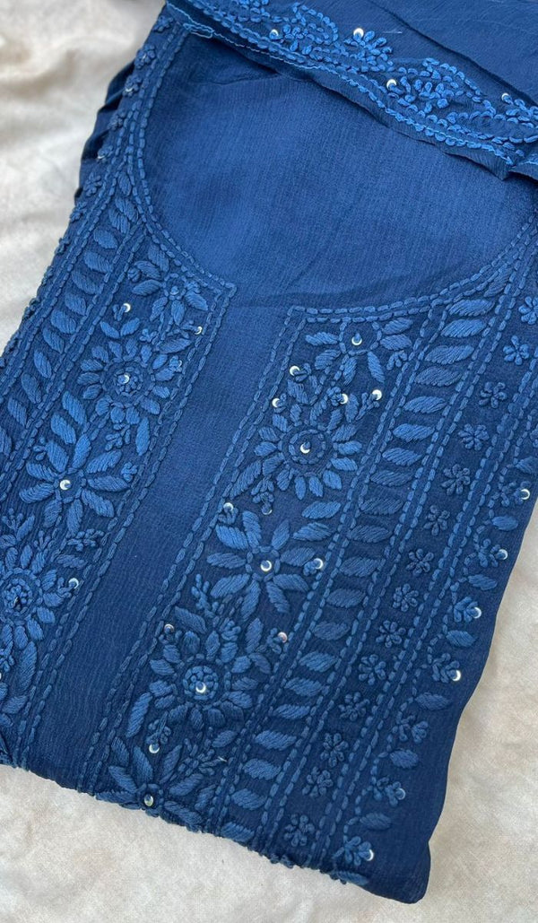 CHIKANKARI UNSTITCHED SALWAR 2305251